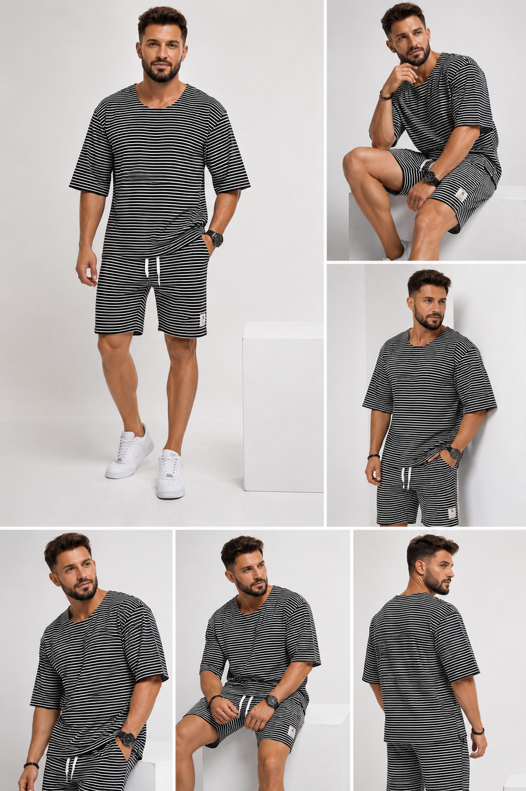 Set 2 Piese Bărbați Tricou + Short Ayan