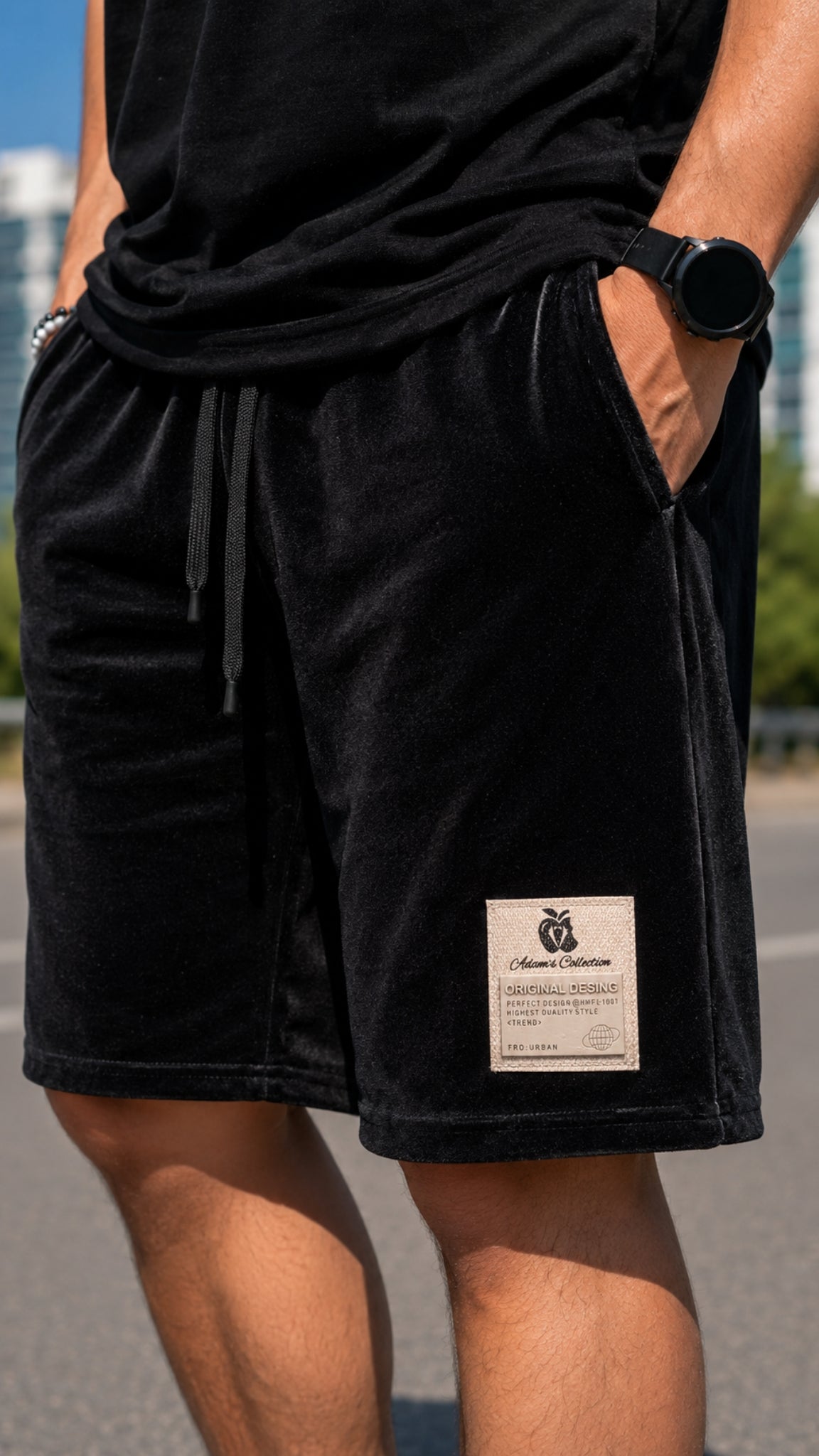 Set 2 Piese Bărbați Tricou + Short ZIAN – Negru