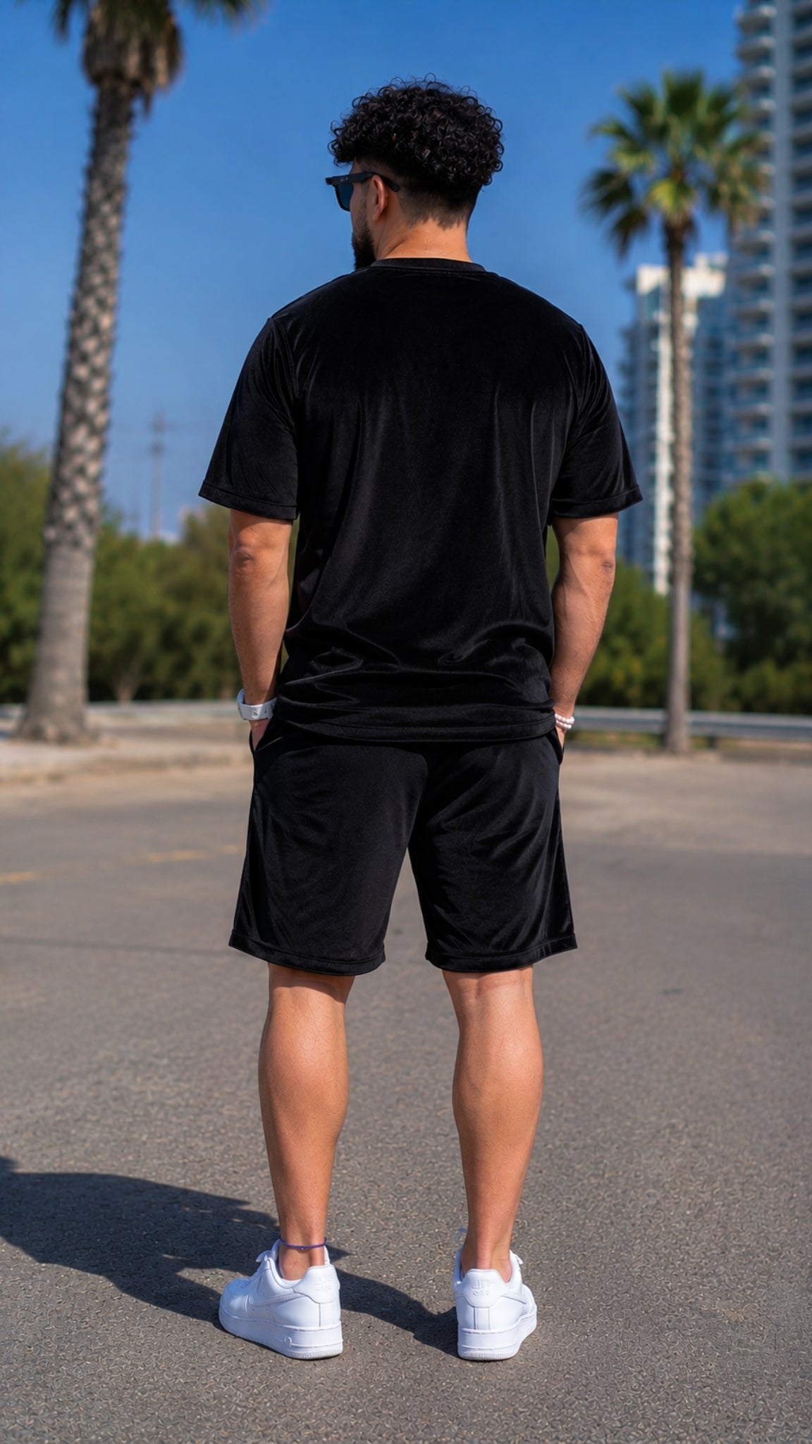 Set 2 Piese Bărbați Tricou + Short Zenit – Negru