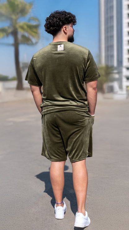 Set 2 Piese Bărbați Tricou + Short Zenit – Verde